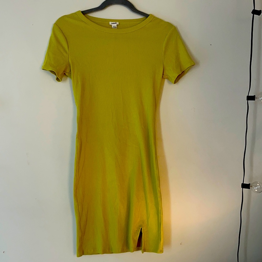 Green open back dress brand new
